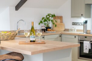 Standard Apartment, 2 Bedrooms (Garden) | Private kitchen | Fridge, microwave, electric kettle, cookware/dishes/utensils