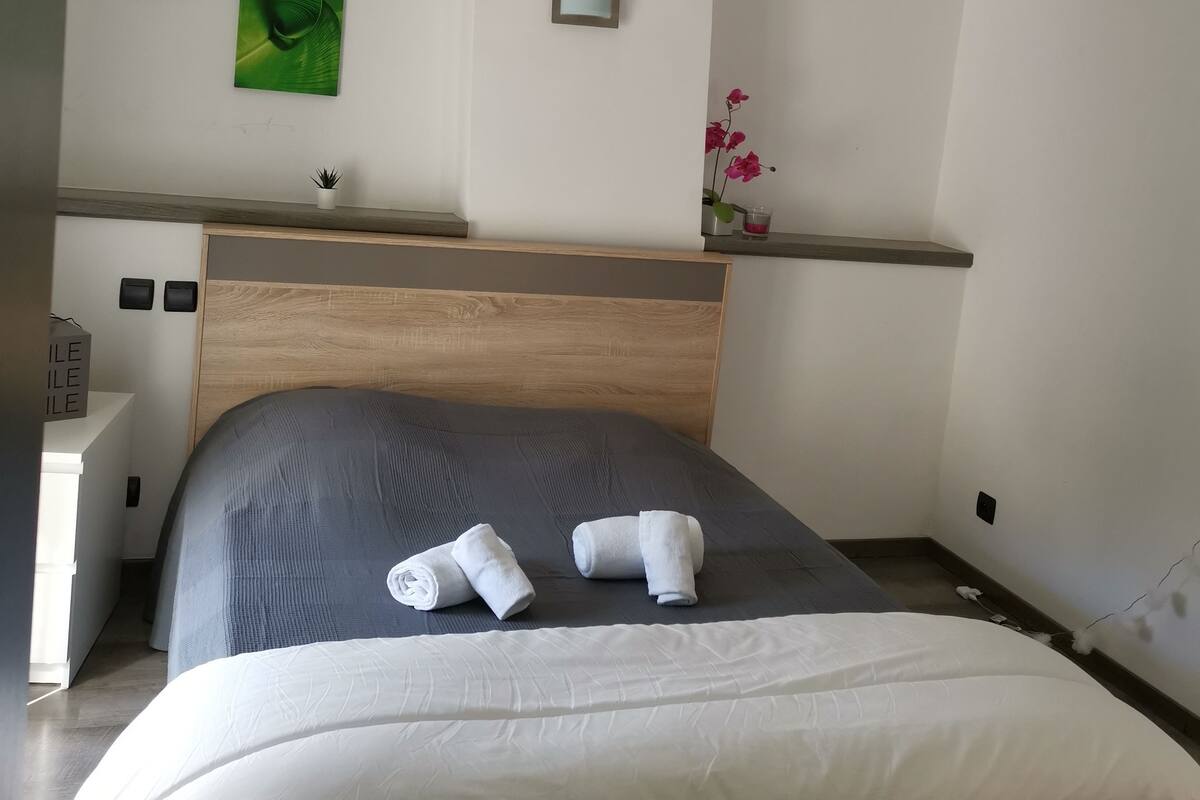 プレミア ルーム ベッド (複数台) 禁煙 | デスク、防音設備、WiFi (無料)、ベッドシーツ