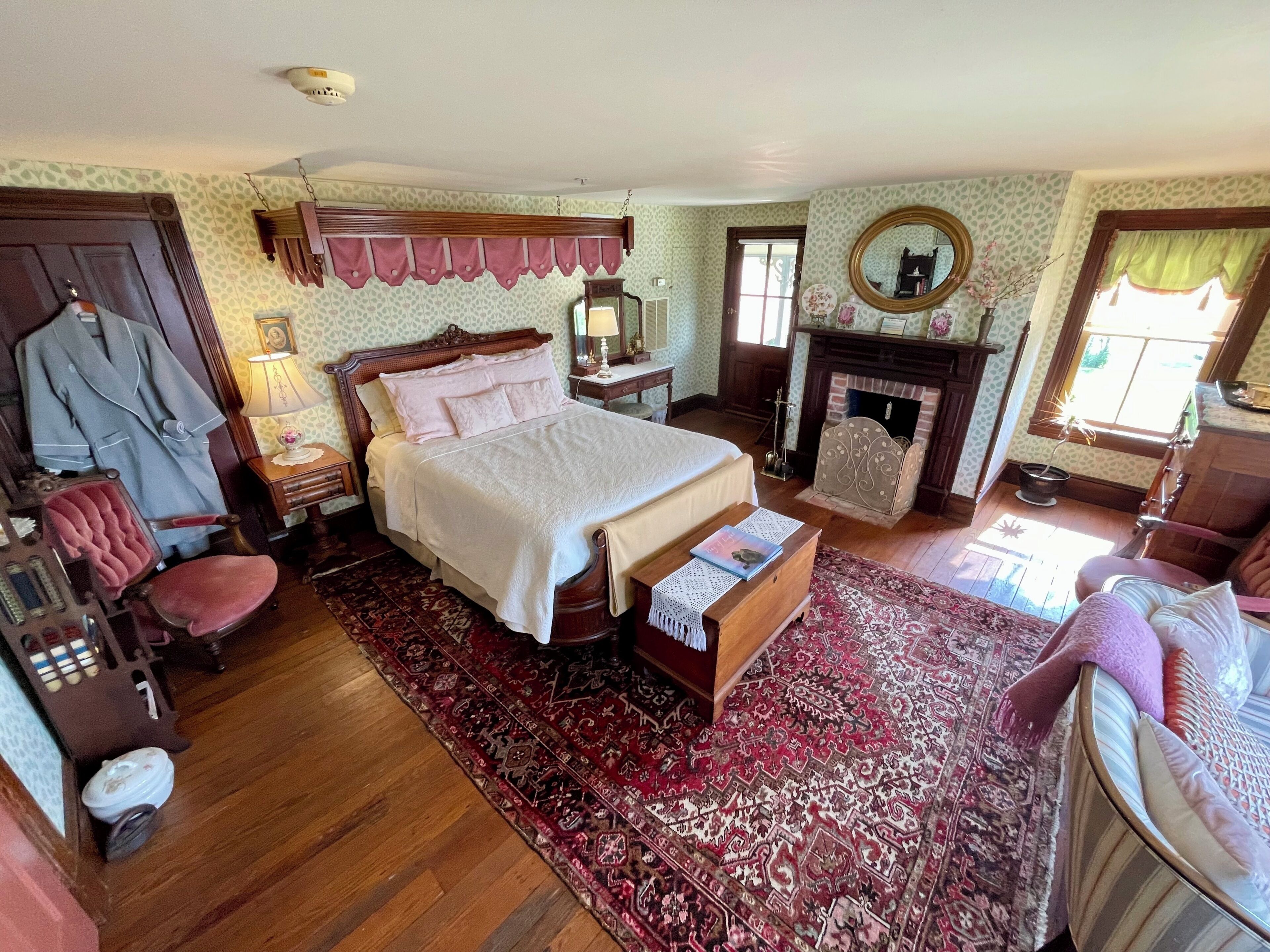 The Victorian Room | Individually decorated, individually furnished, blackout drapes