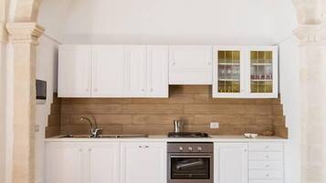 Deluxe Studio, 1 Queen Bed with Sofa bed, Mountain View | Private kitchen