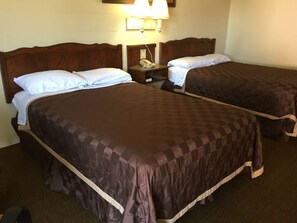 Standard Room, 2 Double Beds, Smoking | 1 bedroom, individually furnished, blackout curtains, free WiFi - Budget Motel (Hamer)