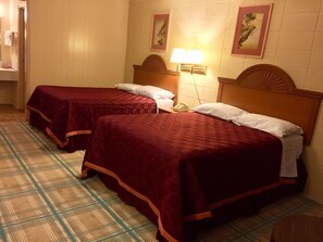 Standard Room, 2 Double Beds, Non Smoking | 1 bedroom, individually furnished, blackout curtains, free WiFi - Budget Motel (Hamer)