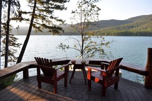 Cabin (AL3315) | Balcony - Ashley Lake 1 Bedroom Cabin (Kalispell)