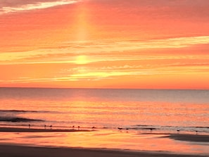 Playa en los alrededores, camastros y toallas de playa