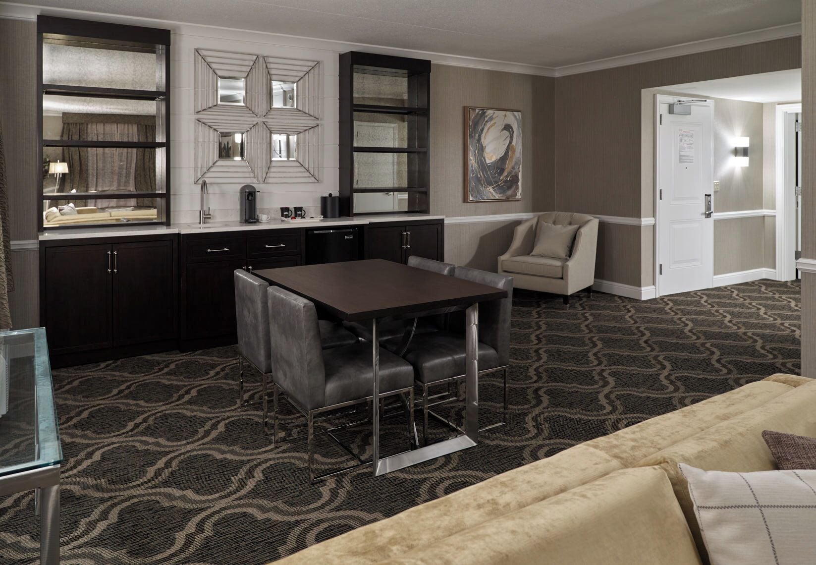 hypo-allergenic bedding, in-room safe, desk, laptop workspace