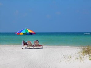 Sun loungers, beach towels