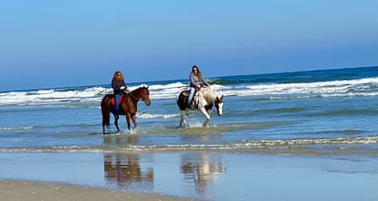 Escapada relajante, con vistas pintorescas, y un corto paseo de St. Playa de agustín.