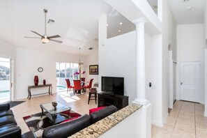 House, 3 Bedrooms, Private Pool | Living area | TV