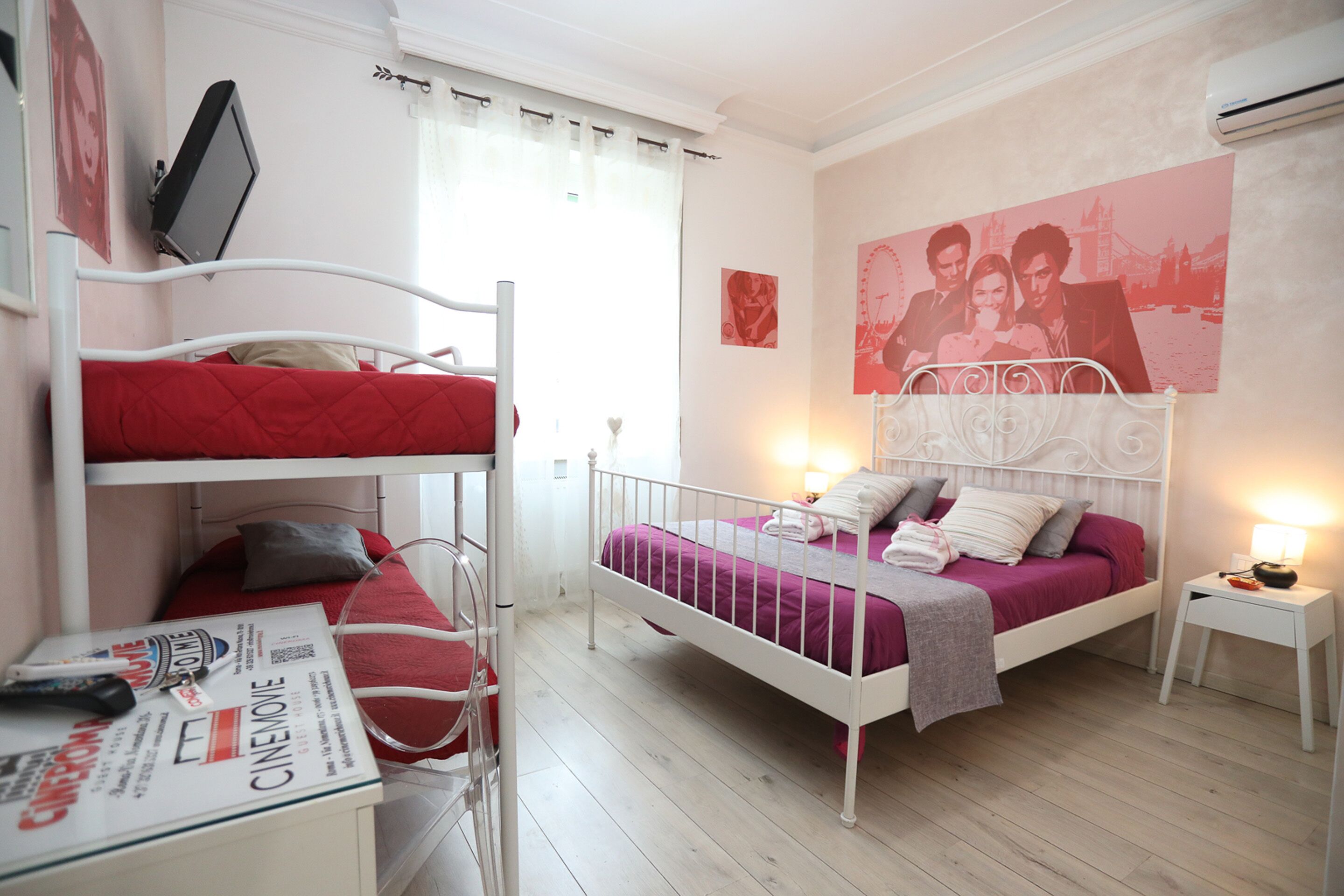 Premium bedding, individually furnished, desk, laptop workspace