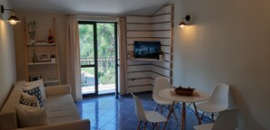 Una televisión de pantalla plana