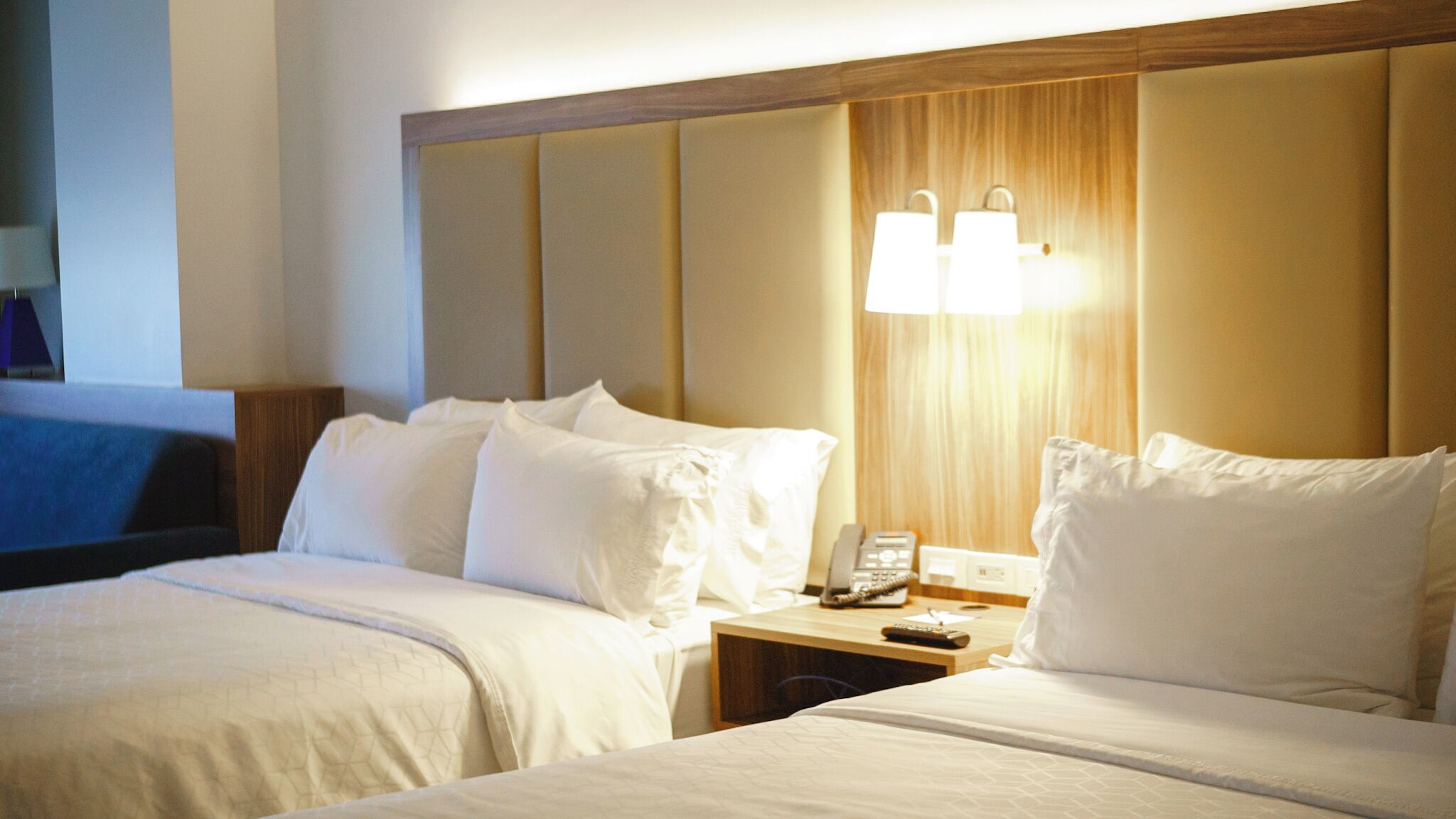 Suite, 2 Queen Beds | In-room safe, desk, laptop workspace, blackout drapes