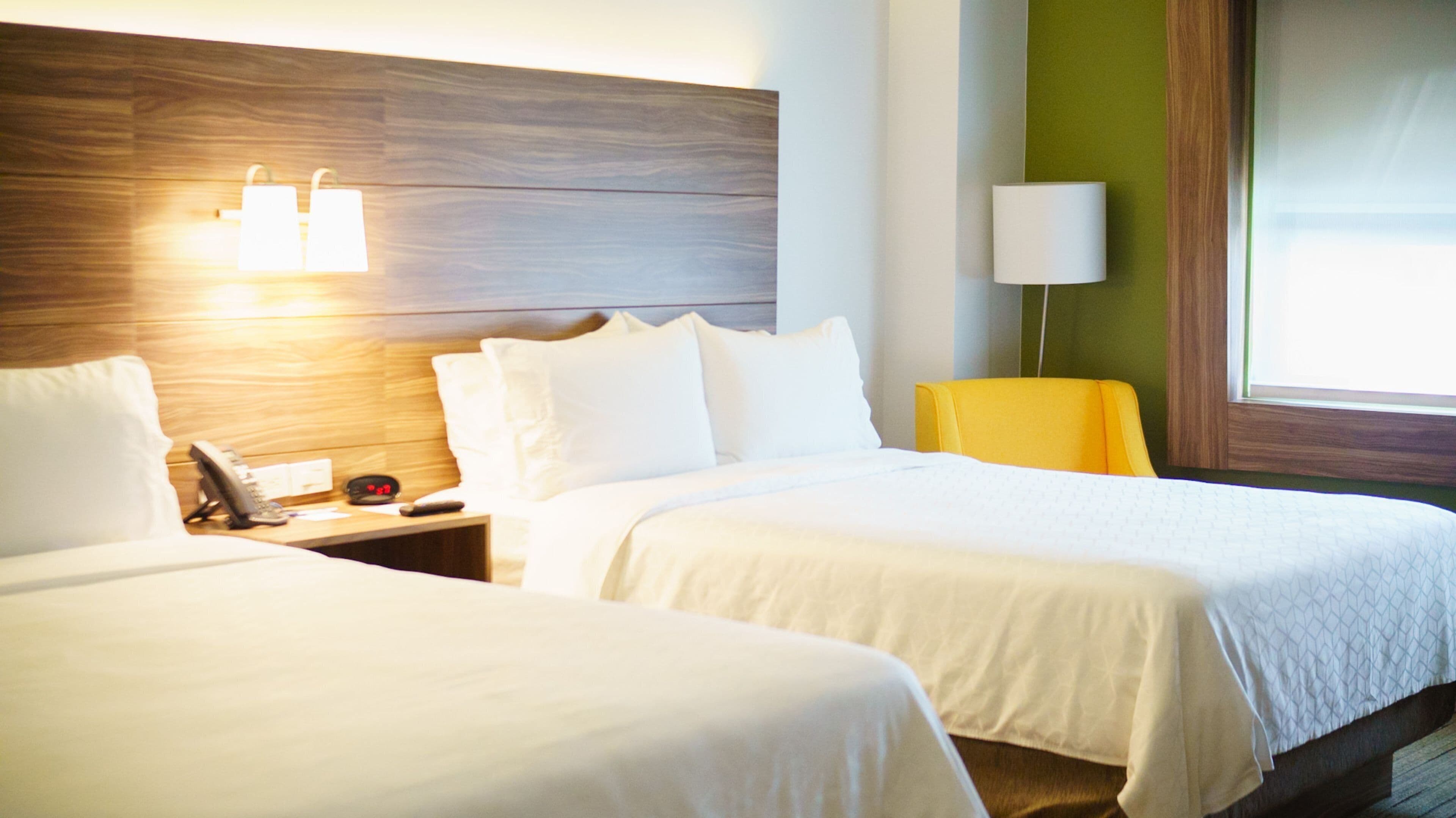 Suite, 2 Queen Beds | In-room safe, desk, laptop workspace, blackout drapes