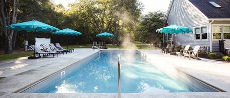 A heated pool