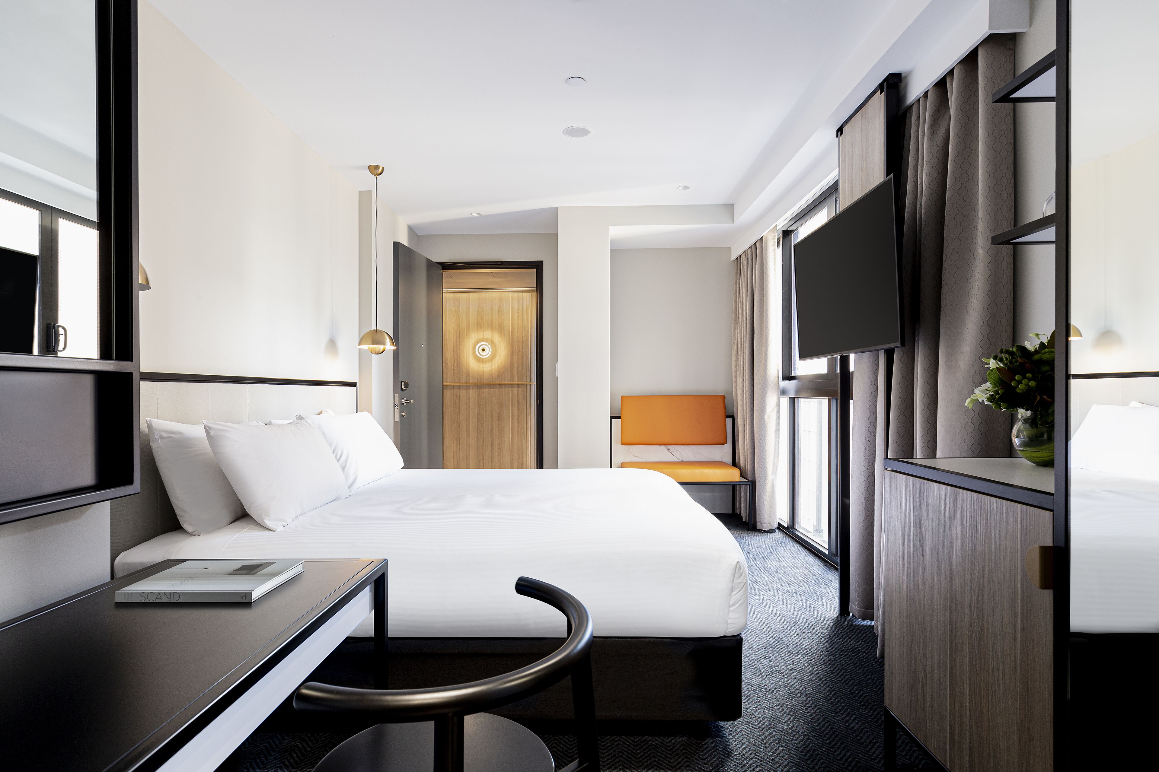 business | pillow-top beds, in-room safe, blackout curtains, soundproofing