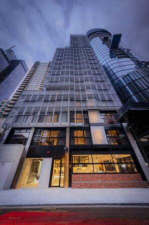Front of property – evening/night