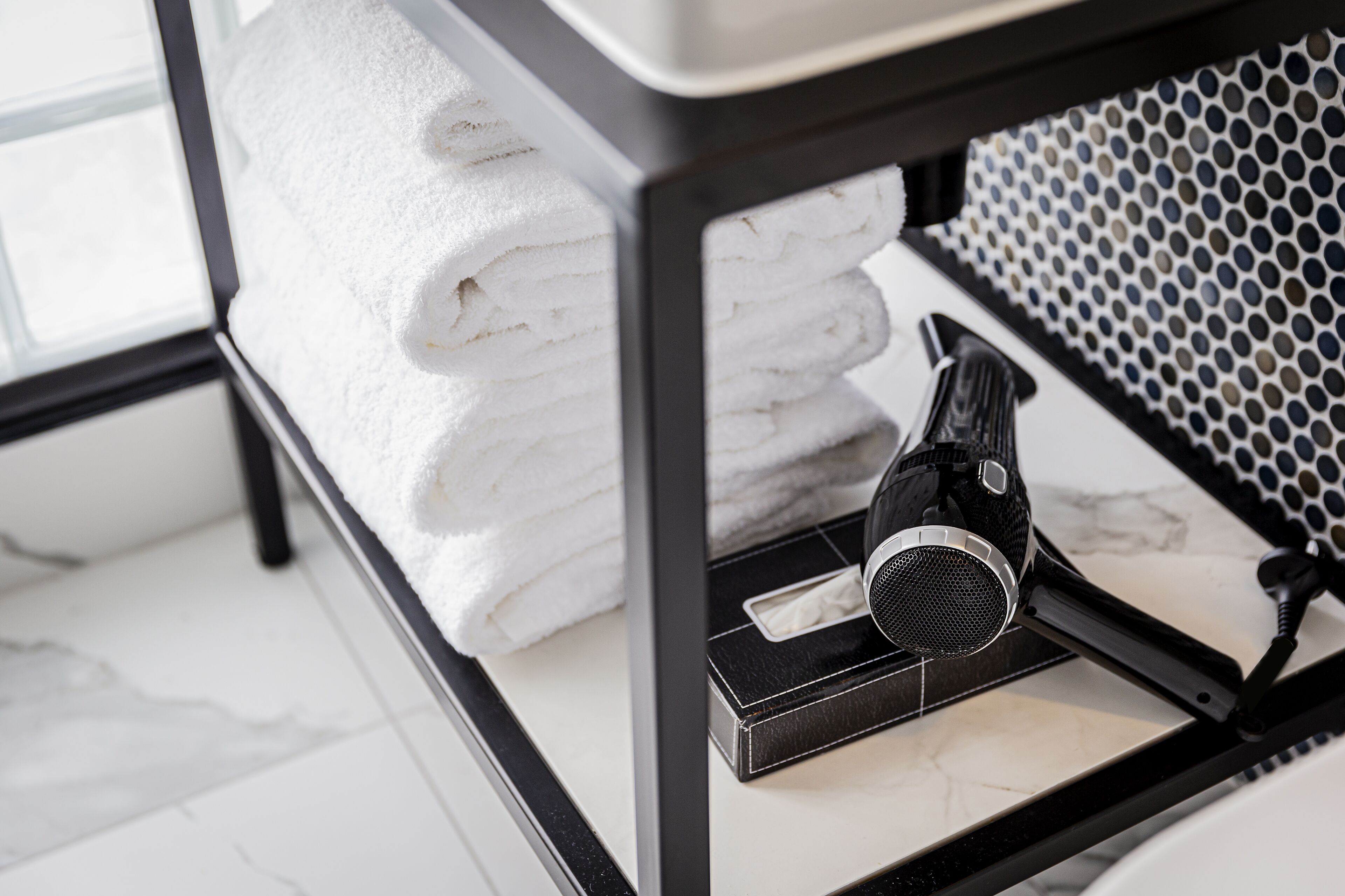 pillow-top beds, in-room safe, blackout curtains, soundproofing