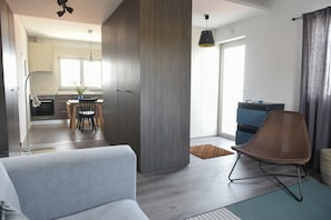 Apartment, 2 Schlafzimmer (Blue) | Wohnbereich