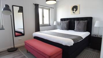 Appartement, 2 slaapkamers (Blue) | 2 slaapkamers, verduisterende gordijnen, geluiddichte muren