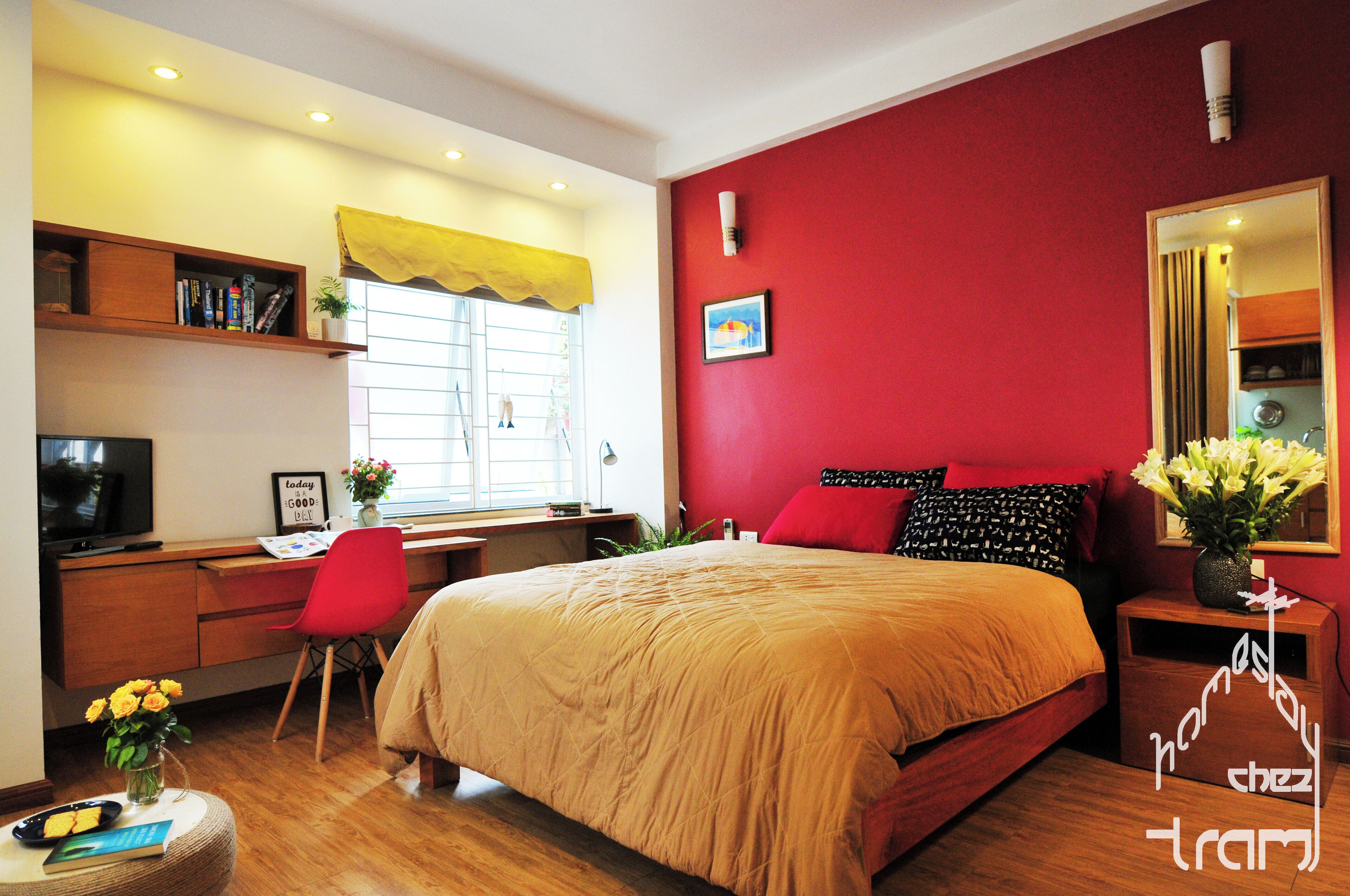 1 chambre, matelas mémoire de forme, décoration personnalisée