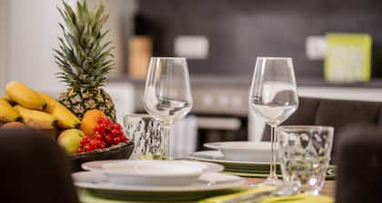 Appartment in Bahnhofsnähe und nur wenige Gehminuten ins Zentrum.