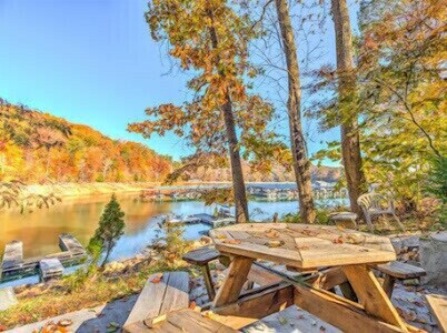 Perfect lakefront house in quite cove! Walking distance to Mt Lake Marina. <br>