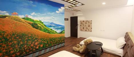 Chambre Quadruple | Bureau, rideaux occultants, chambres insonorisées, Wi-Fi gratuit