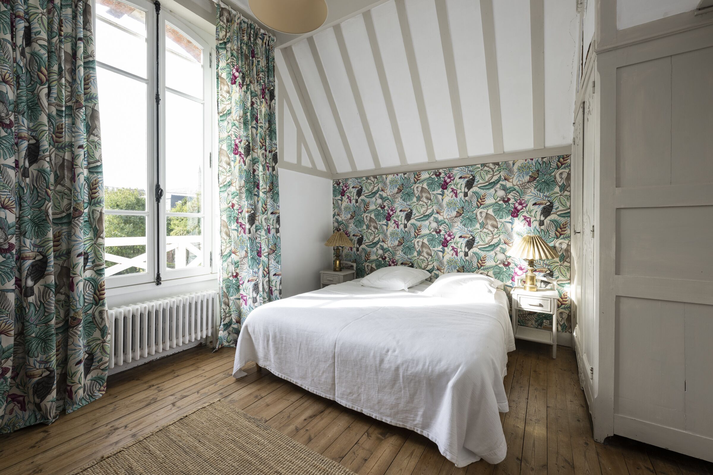 Chambre aux perroquets - 2nd étage avec vue sur jardin