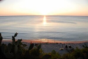Vlak bij het strand