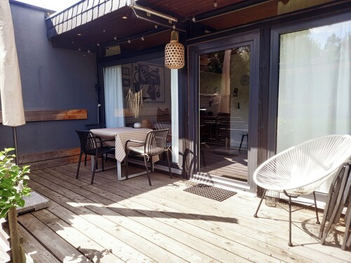 Sweet holiday bungalow apartment 45 sqm in Franconian Forest 95192 Lichtenberg Lk Hof