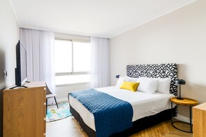 Studio suite, uitzicht op zee | Lakens van Egyptisch katoen, luxe beddengoed, een kluis op de kamer