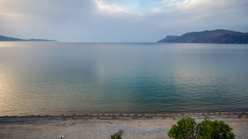 在海滩