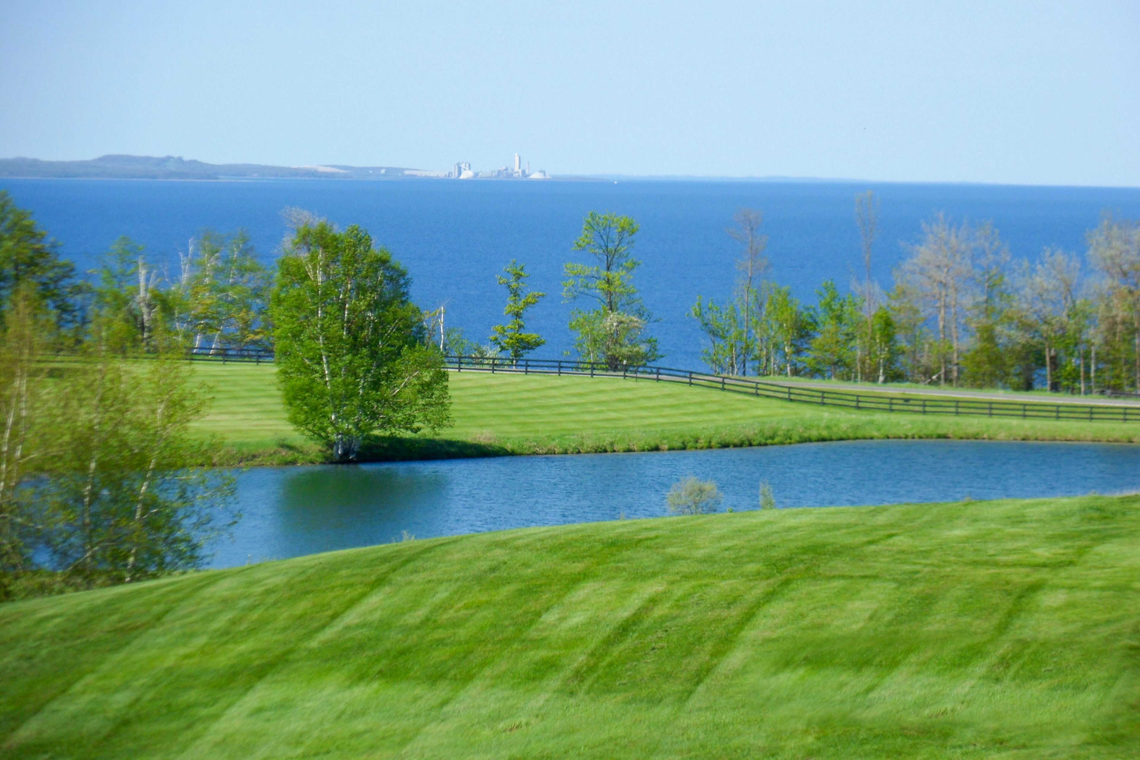 Scenic bay view home w/ a full kitchen + family-friendly
