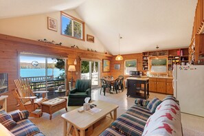 TV, DVD player, books