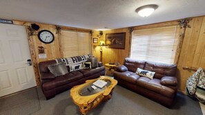 TV, fireplace, offices