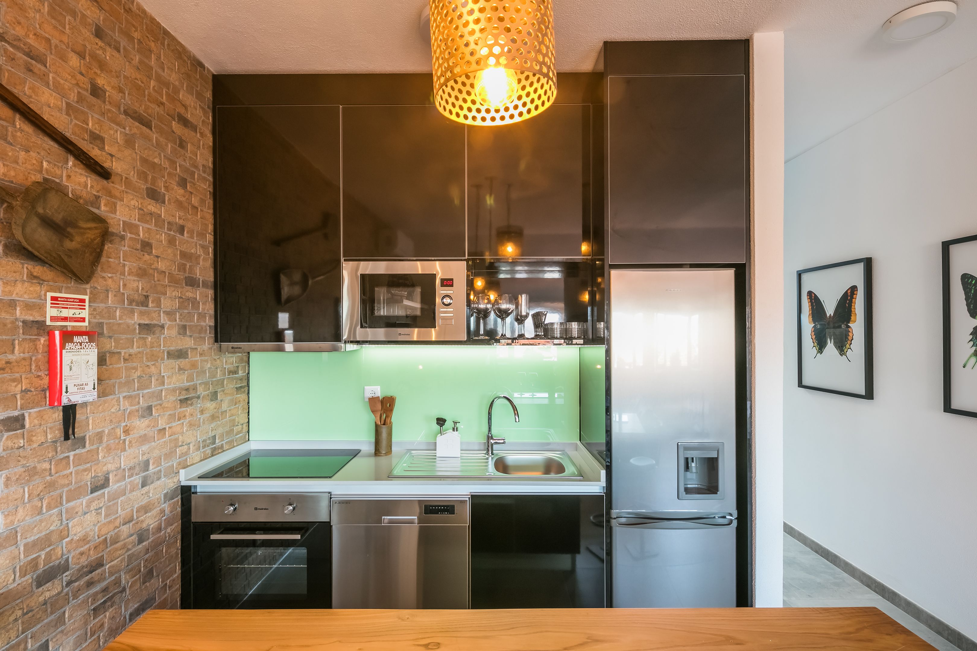 Family Apartment, 1 Bedroom, City View | Private kitchen | Full-size fridge, microwave, oven, stovetop