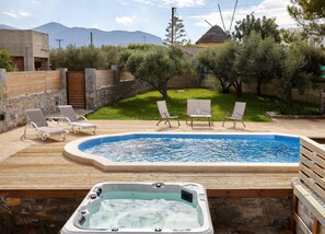 Apartment, 2 Bedrooms, Private Pool | Private spa tub - Feronia Villas (Hersonissos)