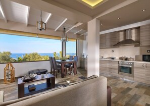 Apartment, 2 Bedrooms, Private Pool | Private kitchen