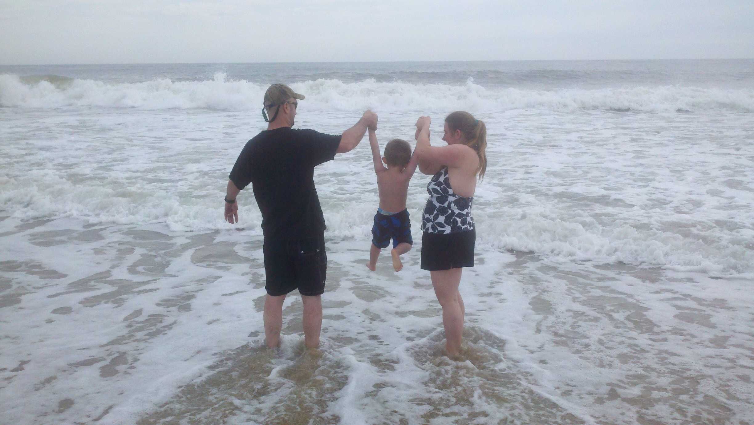 On the beach