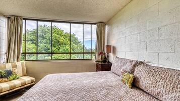 2 bedrooms, iron/ironing board, free internet, bed sheets