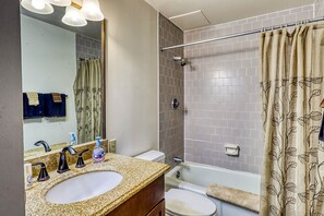 Hair dryer, towels