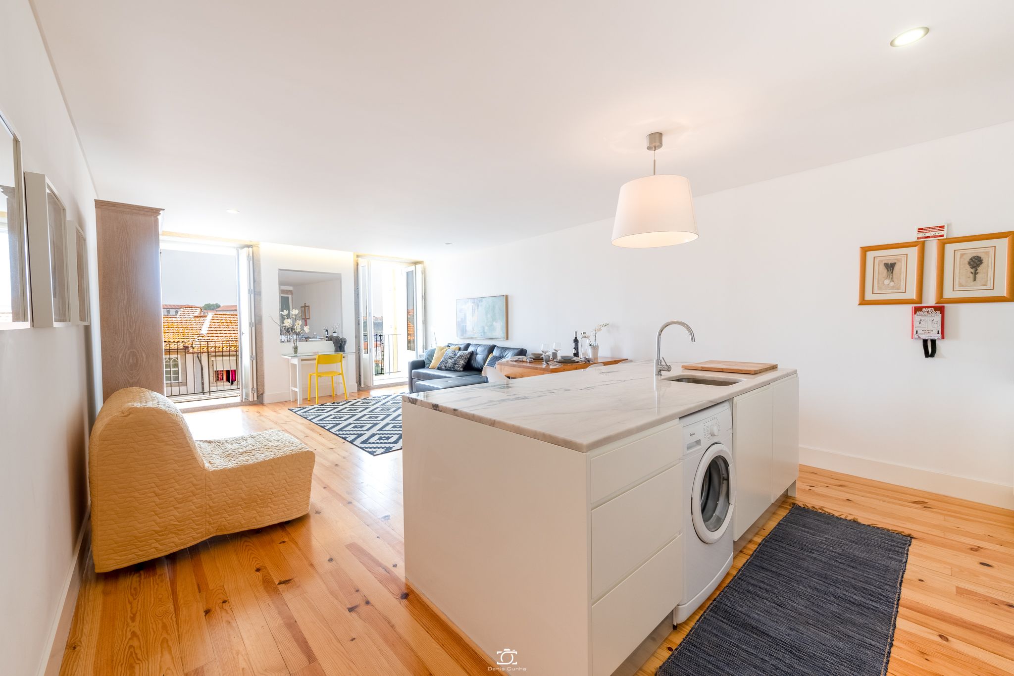 Family Apartment, 1 Bedroom, Balcony, River View | Living area | 32-inch flat-screen TV with cable channels, TV