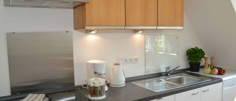 Apartment, 1 Schlafzimmer | Eigene Küche | Großer Kühlschrank, Mikrowelle, Ofen, Herdplatte