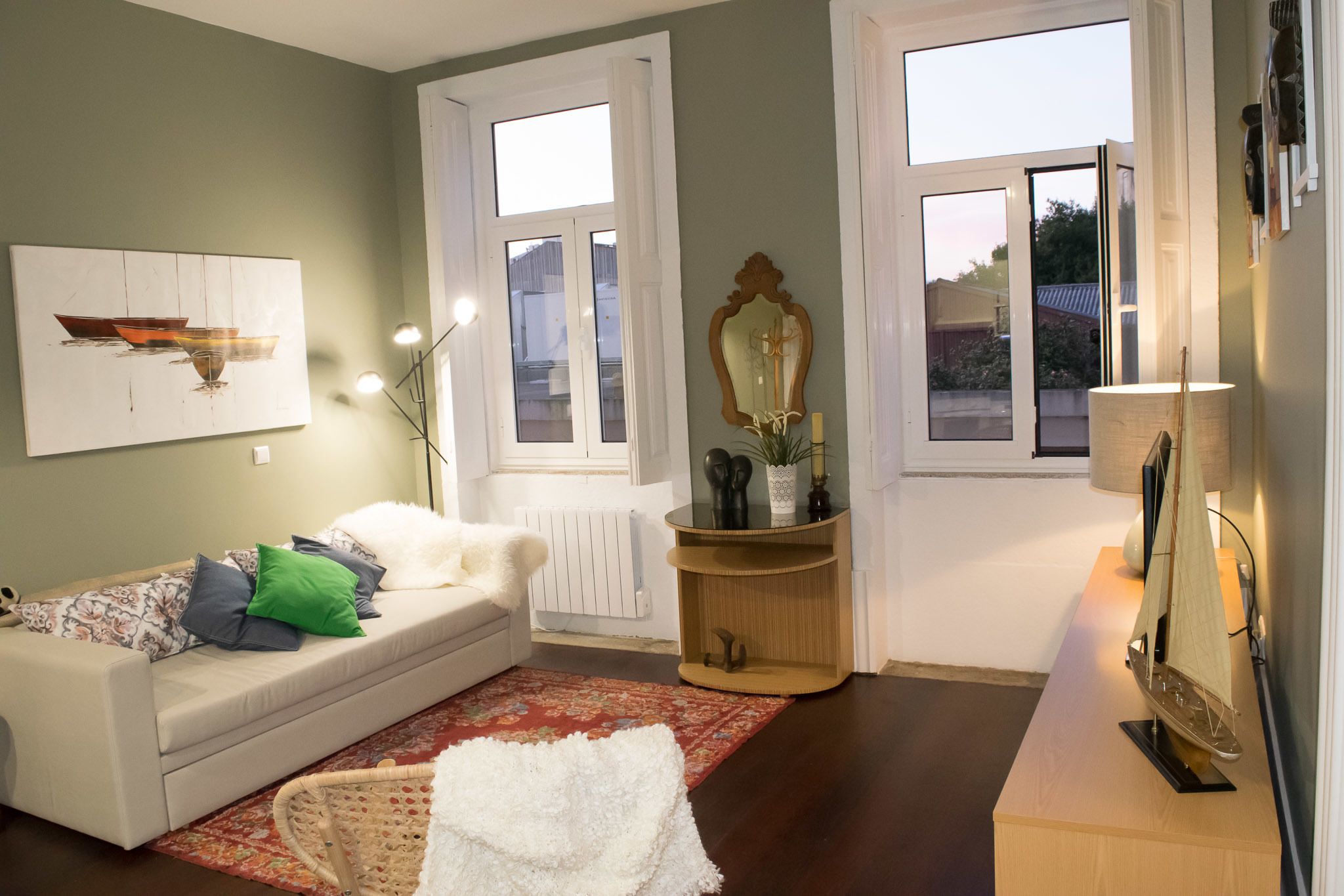 Family Apartment, 1 Bedroom, City View | Living area | 42-inch flat-screen TV with cable channels, Smart TV