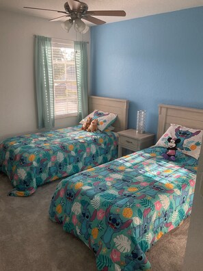 4 bedrooms, in-room safe, iron/ironing board, travel cot