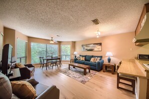 Condo, 2 Bedrooms | Living room | TV - Totally Tubular Crc 303 2 Bedroom Condo by RedAwning (New Braunfels)