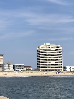 Plage, chaises longues