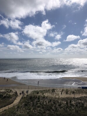 Sulla spiaggia, lettini da mare