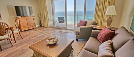 TV, DVD player, stereo