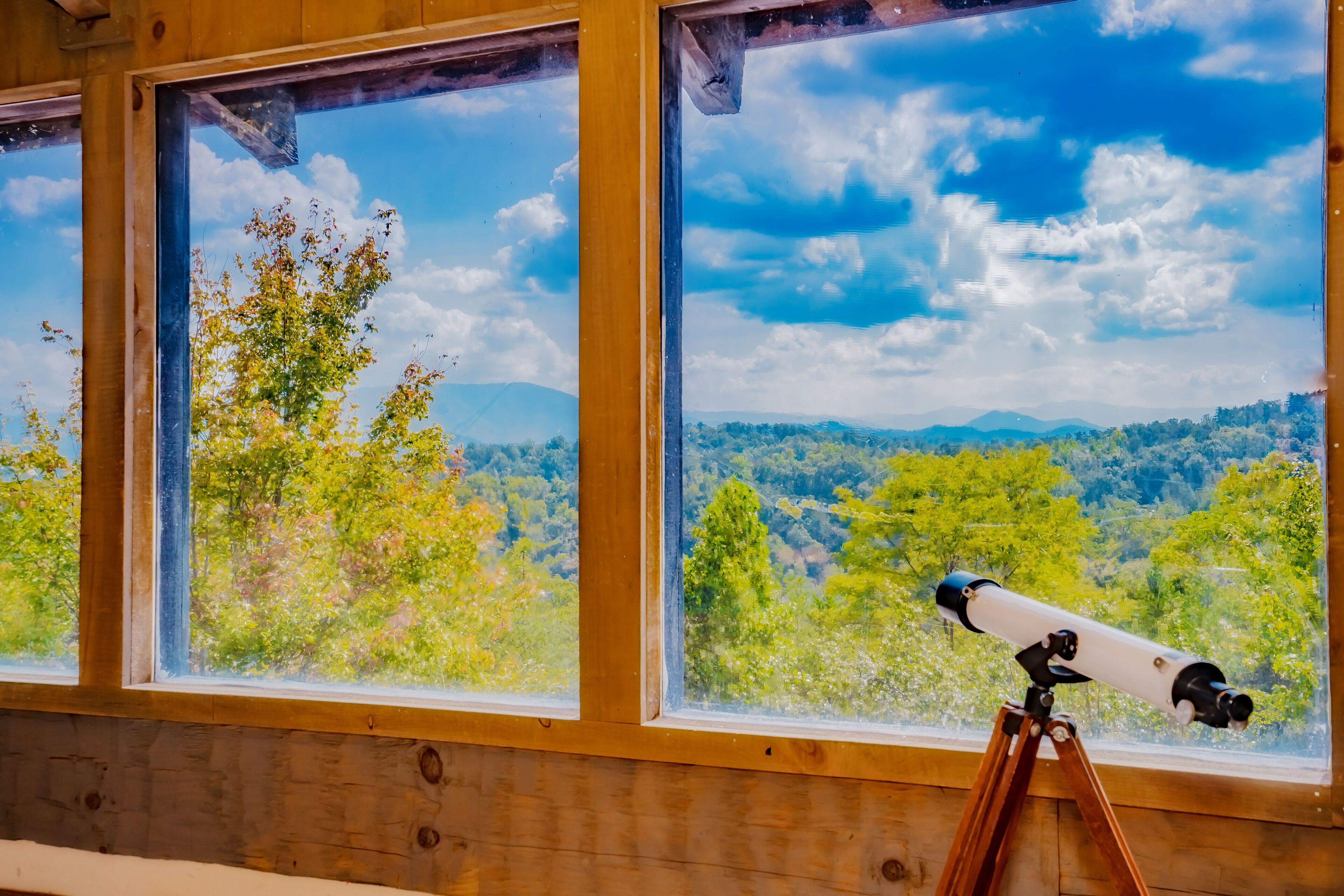 Blick von der Unterkunft