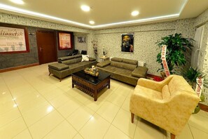 Sitteområde i lobbyen